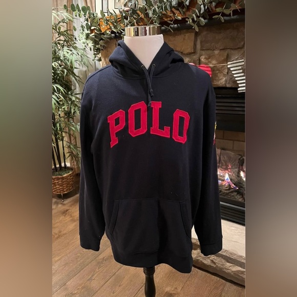 Polo Ralph Lauren Other - Polo Ralph Lauren Men's Fleece Hoodie Pullover 
Size XL Navy